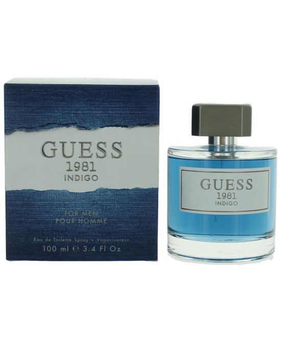 Guess 1981 Indigo by Guess, 3.4 oz Eau De Toilette Spray for Men