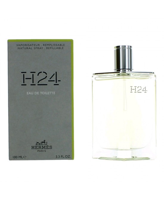 H24 by Hermes, 3.3 oz Eau De Toilette Spray Refillable for Men