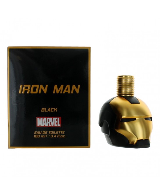 Iron Man Black by Iron Man, 3.4 oz Eau de Toilette Spray for Men