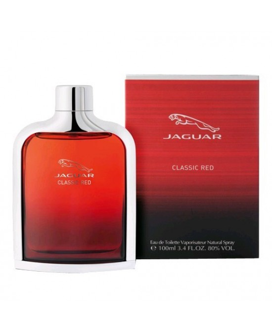 Jaguar Classic Red by Jaguar, 3.4 oz Eau De Toilette Spray for Men