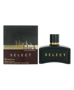 Black is Black Select by NuParfums, 3.4 oz Eau De Toilette Spray for Men