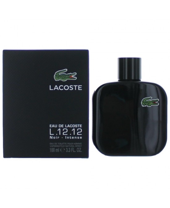 Lacoste L.12.12 Black Noir Intense by Lacoste, 3.3 oz Eau De Toilette Spray for Men