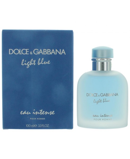 Light Blue Eau Intense by Dolce & Gabbana, 3.3 oz Eau De Parfum Spray for Men