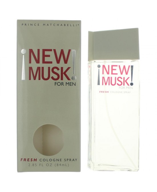 New Musk by Prince Matchabelli, 2.85 oz Fresh Cologne Spray for Men