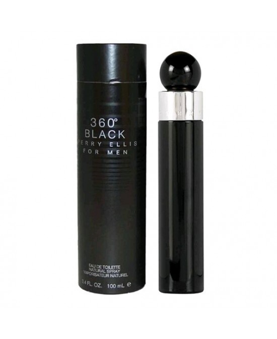 Perry Ellis 360 Black by Perry Ellis, 3.4 oz Eau De Toilette Spray for Men