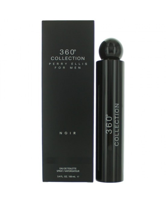 Perry Ellis 360 Collection Noir by Perry Ellis, 3.4 oz Eau De Toilette Spray for Men