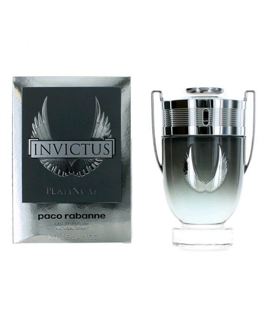 Invictus Platinum by Paco Rabanne, 3.4 oz Eau De Parfum Spray for Men