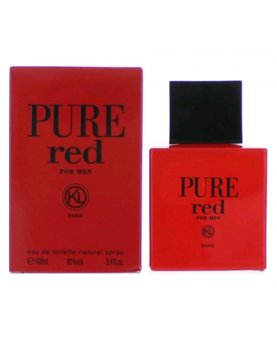 Pure Red by Karen Low, 3.4 oz Eau De Toilette Spray for Men