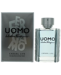 Uomo Casual Life by Salvatore Ferragamo, 3.4 oz Eau De Toilette Spray for Men