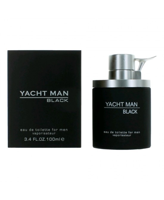 Yacht Man Black by Myrurgia, 3.4 oz Eau De Toilette Spray for Men