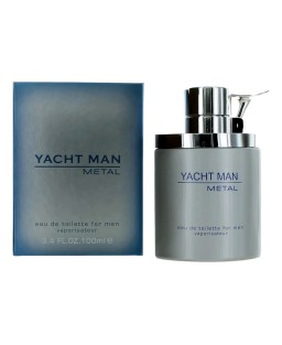 Yacht Man Metal by Myrurgia, 3.4 oz Eau De Toilette Spray for Men