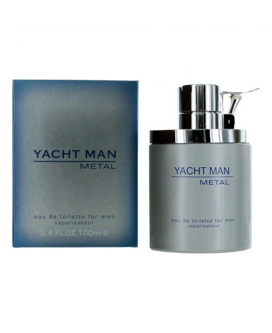 Yacht Man Metal by Myrurgia, 3.4 oz Eau De Toilette Spray for Men