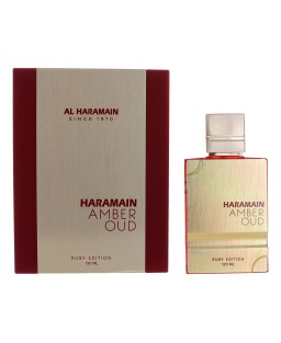 Amber Oud Ruby Edition by Al Haramain, 4 oz Eau De Parfum Spray for Unisex