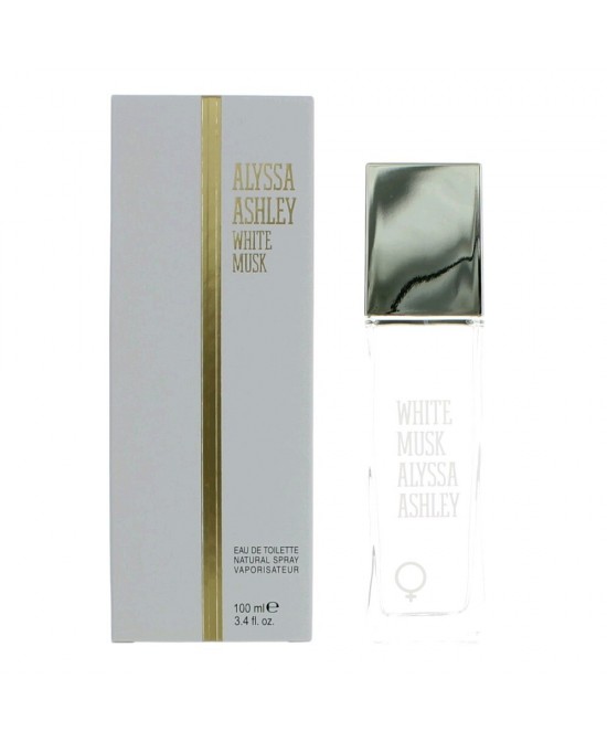 White Musk by Alyssa Ashley, 3.4 oz Eau De Toilette Spray for Women