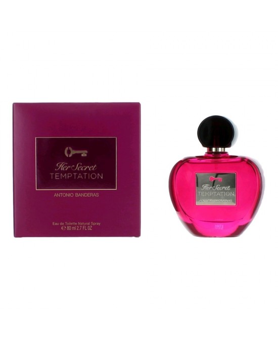 Her Secret Temptation by Antonio Banderas, 2.7 oz  Eau De Toilette Spray for Women