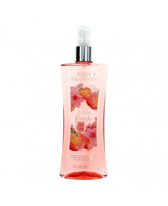 Sugar Peach by Body Fantasies, 8 oz Fragrance Body Spray for Women