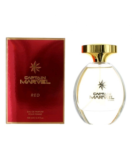 Captain Marvel Red by Marvel, 3.4 oz Eau De Parfum Spray for Women