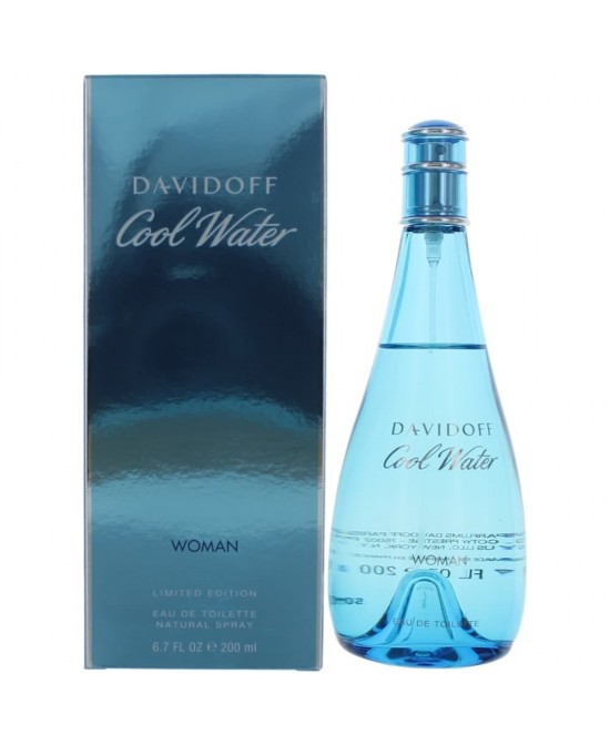 Cool Water by Davidoff, 6.7 oz Eau De Toilette Spray for Women