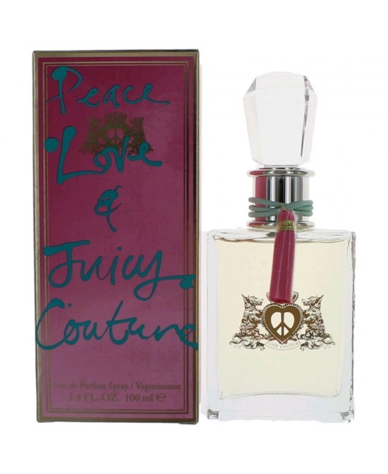 Peace Love & Juicy Couture by Juicy Couture, 3.4 oz Eau De Parfum Spray for Women