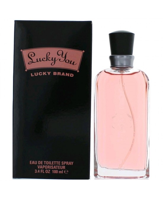 Lucky You by Lucky Brand, 3.4 oz Eau De Toilette Spray for Women