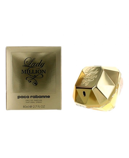 Lady Million by Paco Rabanne, 2.7 oz Eau De Parfum Spray for Women