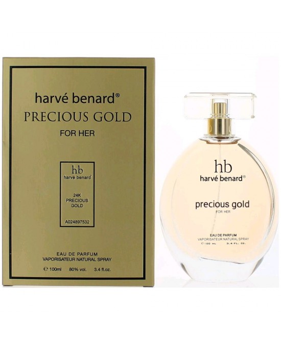 Precious Gold by Harve Bernard, 3.4 oz Eau De Parfum Spray for Women