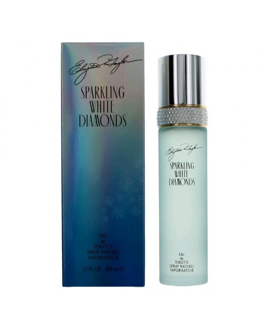 Sparkling White Diamonds by Elizabeth Taylor, 3.3 oz Eau De Toilette Spray for Women