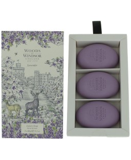 Woods of Windsor Lavender by Woods of Windsor, 3 X 2.1 oz Luxury Soap for Women