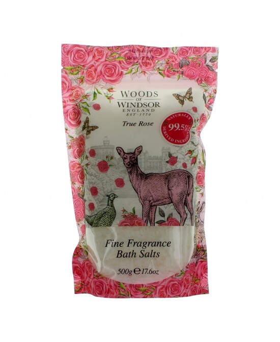 Woods of Windsor True Rose by Woods of Windsor, 17.6 oz Bath Salts for Women