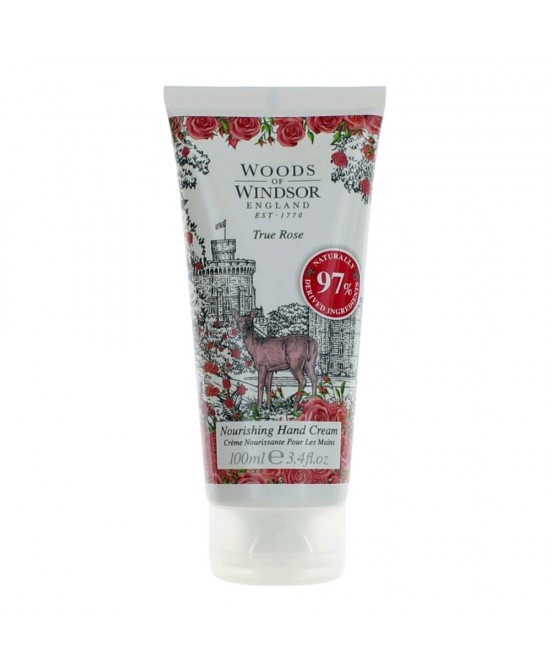 Woods Of Windsor True Rose by Woods Of Windsor, 3.4 oz Nourishing Hand Cream for Women