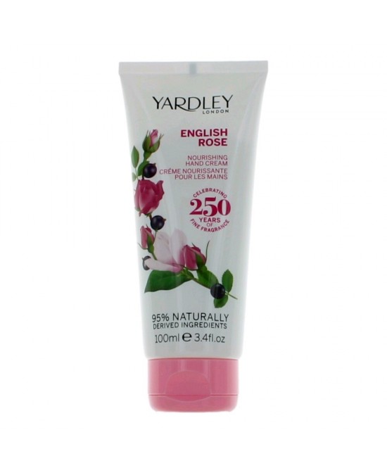 Yardley English Rose by Yardley of London, 3.4 oz Nourishing Hand Cream for Women