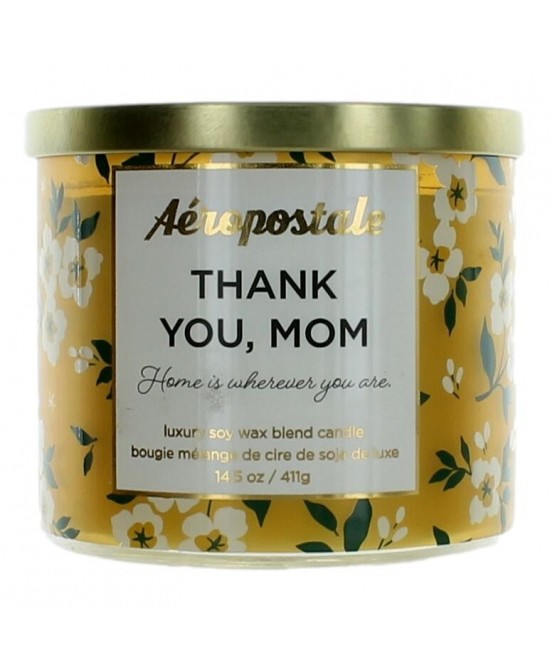 Aeropostale 14.5 oz Soy Wax Blend 3 Wick Candle - Thank You Mom