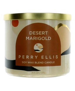 Perry Ellis 14.5 oz Soy Wax Blend 3 Wick Candle - Desert Marigold