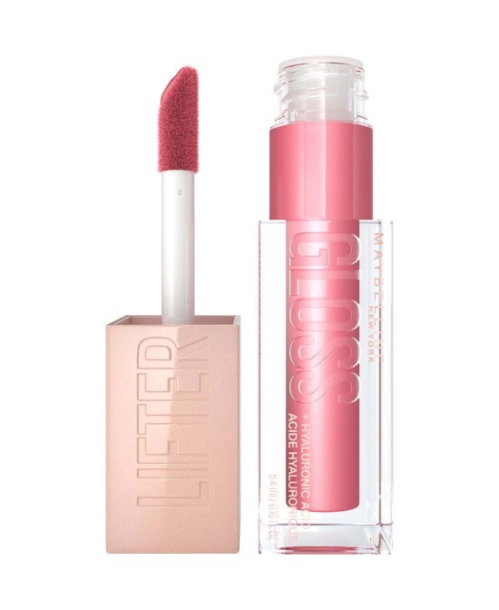 Maybelline Lifter Gloss Lip Gloss Makeup with Hyaluronic Acid, Petal