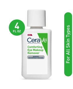 CeraVe Eye Waterproof Makeup Remover with Hyaluronic Acid and Ceramides, 4 fl oz