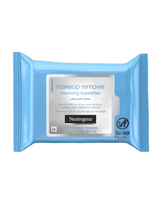 Neutrogena Makeup Remover Wipes & Face Cleansing Towelettes, 21 Ct