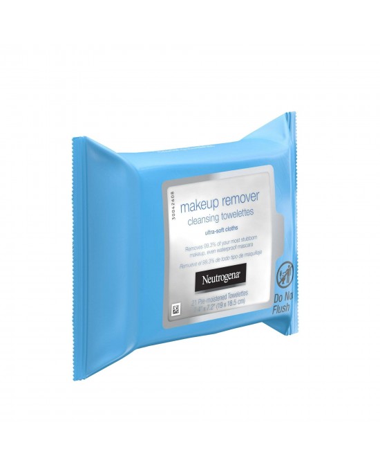 Neutrogena Makeup Remover Wipes & Face Cleansing Towelettes, 21 Ct