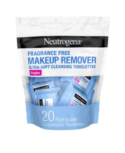 Neutrogena Fragrance-Free Makeup Remover Face Wipe Singles, 20 Ct