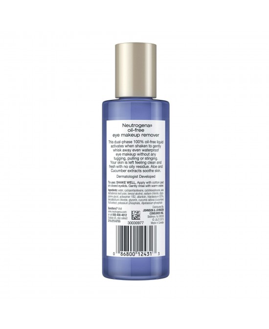 Neutrogena Oil-Free Liquid Eye Makeup Remover Solution, 3.8 fl. oz