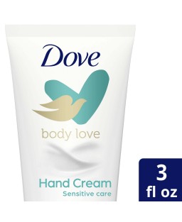 Dove Body Love Fragrance-Free Hand Cream for Rough or Dry Skin Sensitive Care Soothes and Comforts Skin 3 oz