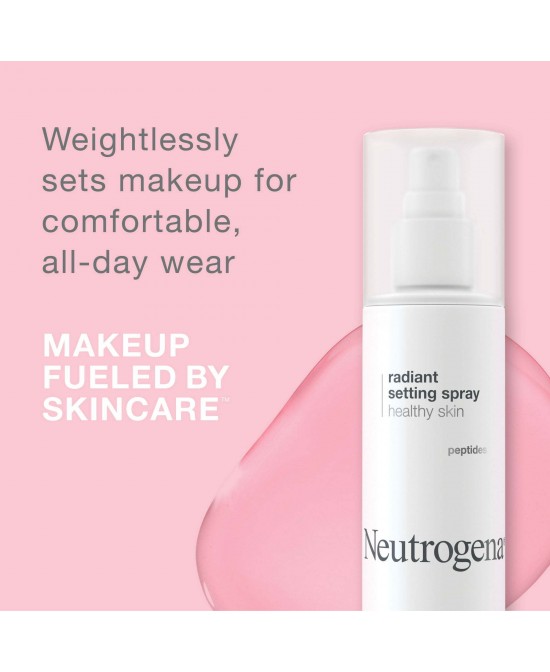 Neutrogena Radiant Makeup Setting Spray with Peptides, 3.4 fl. oz