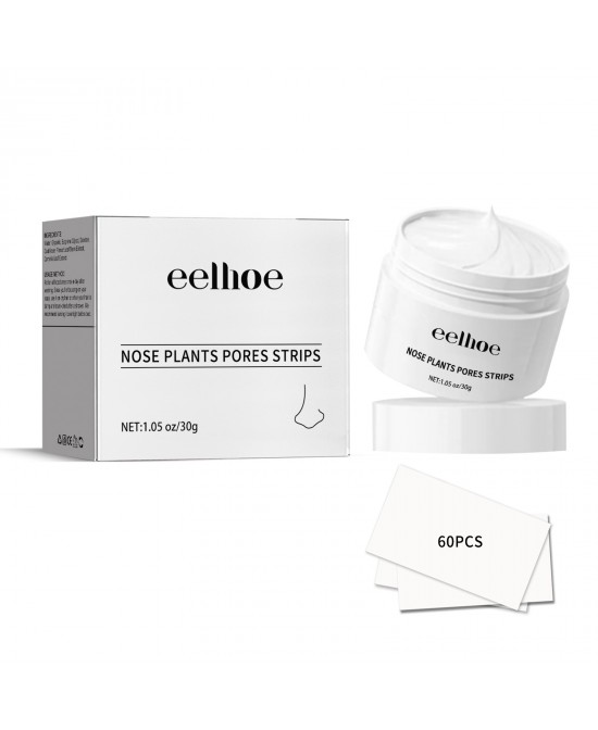 EELHOE Blackhead Cleansing Cream Skin Oil Blackheads Acne Exfoliating Cleansing Repair Pore Tearing Nose Patch