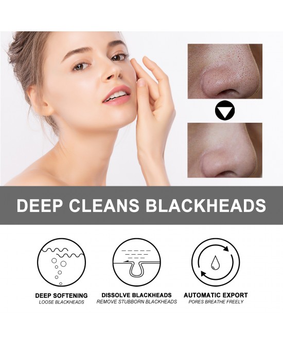 EELHOE Blackhead Cleansing Cream Skin Oil Blackheads Acne Exfoliating Cleansing Repair Pore Tearing Nose Patch