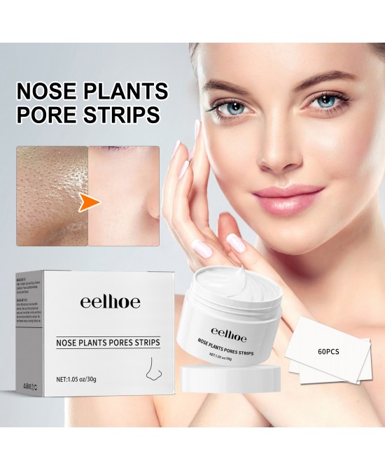 EELHOE Blackhead Cleansing Cream Skin Oil Blackheads Acne Exfoliating Cleansing Repair Pore Tearing Nose Patch