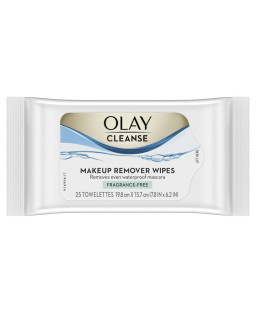 Olay Cleanse Makeup Remover Wipes, Fragrance Free, 25 Count