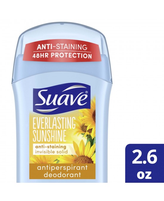 Suave Antiperspirant Deodorant Everlasting Sunshine, 2.6 oz