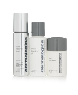 DERMALOGICA - The Personalized Skin Care Set: Special Cleansing Gel 50ml + Daily Microfoliant 13g + Smart Response Serum 30ml 912625 3pcs