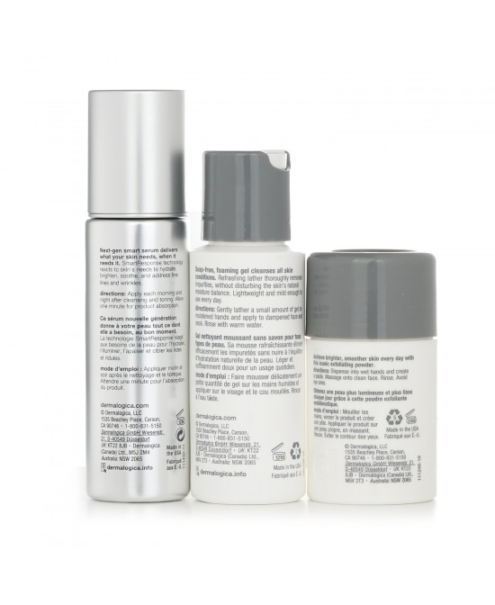 DERMALOGICA - The Personalized Skin Care Set: Special Cleansing Gel 50ml + Daily Microfoliant 13g + Smart Response Serum 30ml 912625 3pcs