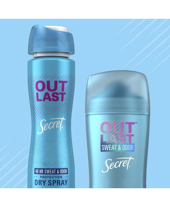 Secret Outlast Invisible Solid Antiperspirant Deodorant for Women, Completely Clean, 2.6 oz