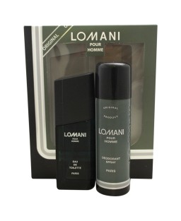 Lomani by Lomani for Men - 2 Pc Gift Set 3.3oz EDT Spray, 6.6oz Deodorant Spray